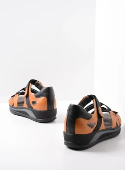 Sandalen<Wolky Desh - oranje leer oranjeleer