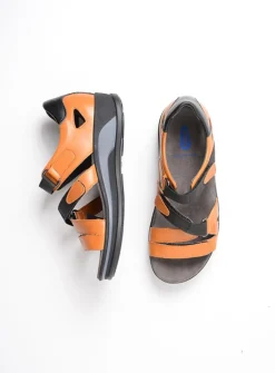Sandalen<Wolky Desh - oranje leer oranjeleer