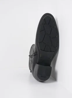 Halfhoge Laarzen|Cowboylaarzen<Wolky Dexter - zwart leer zwartleer