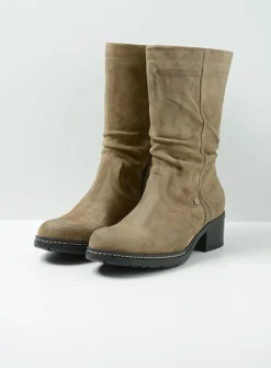 Halfhoge Laarzen|Herfst/Winter<Wolky Edmonton - taupe suede taupesuede