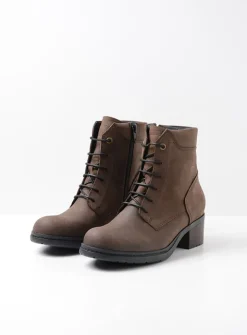 Hoge Veterschoenen|Veterlaarzen<Wolky Edson XW - bruin nubuck bruinnubuck