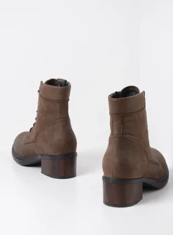 Hoge Veterschoenen|Veterlaarzen<Wolky Edson XW - bruin nubuck bruinnubuck