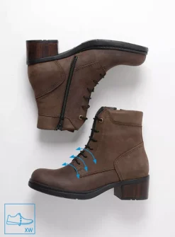 Hoge Veterschoenen|Veterlaarzen<Wolky Edson XW - bruin nubuck bruinnubuck