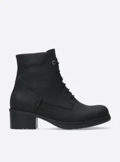 Hoge Veterschoenen|Veterlaarzen<Wolky Edson XW - zwart nubuck zwartnubuck