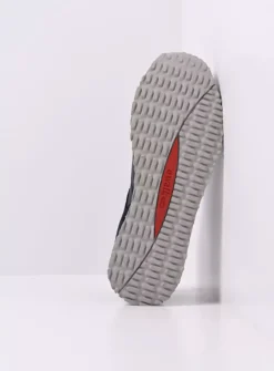 Veterschoenen Heren|Sneakers Heren<Wolky e-Go Men - blauw combi stretch leer blauwcombistretchleer