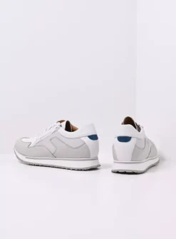 Veterschoenen Heren|Sneakers Heren<Wolky e-Go Men - wit combi stretch leer witcombistretchleer