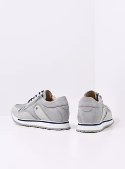 Lage Veterschoenen|Wandelschoenen<Wolky e-Go S2F - blauw combi stretch leer blauwcombistretchleer