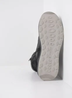 Hoge Veterschoenen|Veterlaarzen<Wolky Ellon S2F - zwart combi stretchleer zwartcombistretchleer