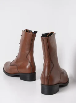 Veterlaarzen|Halfhoge Laarzen<Wolky Emery HV - 20430 cognac leer 20430cognacleer
