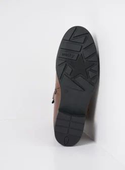 Veterlaarzen|Halfhoge Laarzen<Wolky Emery HV - 20430 cognac leer 20430cognacleer