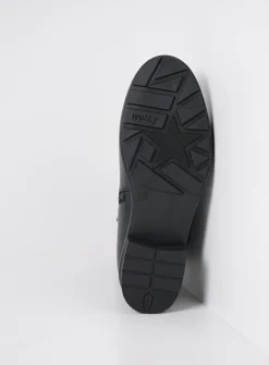 Veterlaarzen|Halfhoge Laarzen<Wolky Emery HV - blauw leer blauwleer