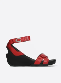 Sandalen<Wolky Era - rood leer roodleer