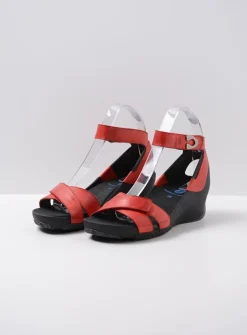 Sandalen<Wolky Era - rood leer roodleer