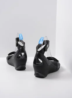 Sandalen<Wolky Era - zwart leer zwartleer