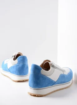 Veterschoenen Heren|Sneakers Heren<Wolky e-Runner - combi wit leer combiwitleer