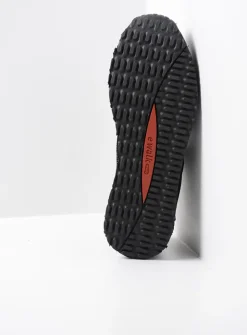 Veterschoenen Heren|Sneakers Heren<Wolky e-Runner - zwart combi leer zwartcombileer