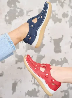 Bandschoenen<Wolky Esperanza - denim effectleer denimeffectleer