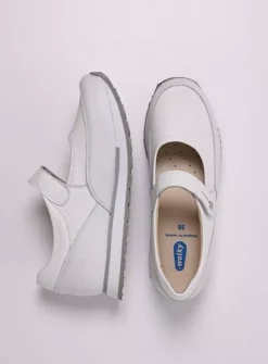 Wandelschoenen|Bandschoenen<Wolky e-Step - wit combi stretch leer witcombistretchleer