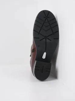 Halfhoge Laarzen|Enkellaarsjes<Wolky Fairview XW - bordeauxrood leer bordeauxroodleer