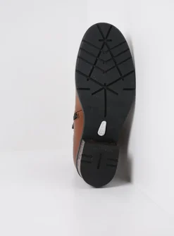 Halfhoge Laarzen|Enkellaarsjes<Wolky Fairview XW - cognac leer cognacleer