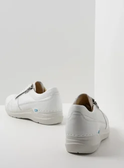 Lage Veterschoenen|Wandelschoenen<Wolky Feltwell - wit leer witleer