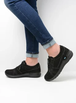 Lage Veterschoenen|Wandelschoenen<Wolky Feltwell - zwart nubuck zwartnubuck