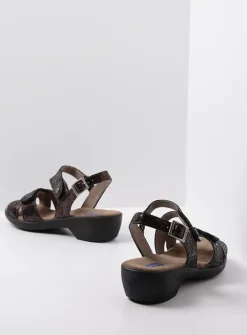 Sandalen<Wolky Fria - bruin leer bruinleer