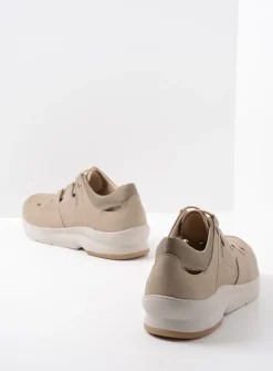 Lage Veterschoenen|Wandelschoenen<Wolky Galena - beige nubuck beigenubuck