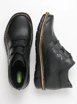 Hoge Veterschoenen|Herfst/Winter<Wolky Gallo Vegan - zwart