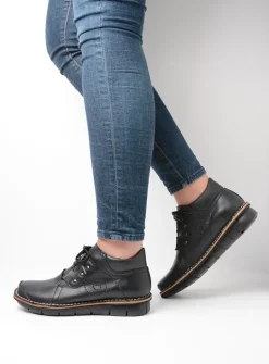 Hoge Veterschoenen|Herfst/Winter<Wolky Gallo Vegan - zwart