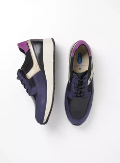 Lage Veterschoenen|Sneakers<Wolky Hammer - paars combi leer paarscombileer