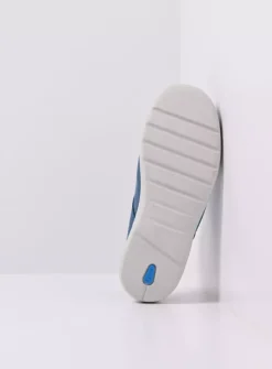 Slippers|Klompen<Wolky Holland DB - blauw effectleer blauweffectleer