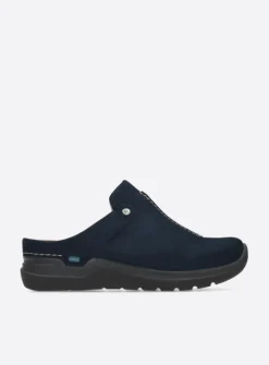 Slippers|Klompen<Wolky Holland DB - blauw nubuck blauwnubuck