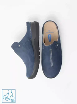 Slippers|Klompen<Wolky Holland DB - blauw nubuck blauwnubuck