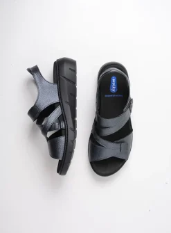 Sandalen<Wolky Ikaria - antraciet leer antracietleer