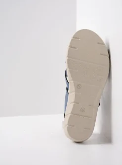 Sandalen<Wolky Ikaria - blauw leer blauwleer