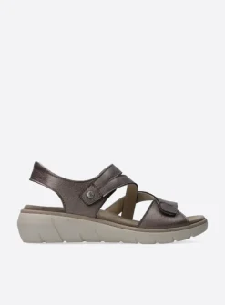 Sandalen<Wolky Ikaria - brons leer bronsleer