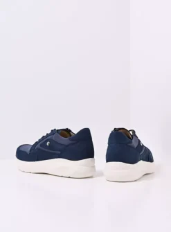 Lage Veterschoenen|Sneakers<Wolky Impact S2F - denim combi stretch leer denimcombistretchleer