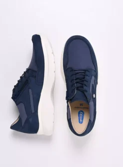 Lage Veterschoenen|Sneakers<Wolky Impact S2F - denim combi stretch leer denimcombistretchleer