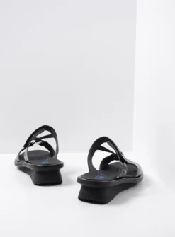 Slippers<Wolky Isa - antraciet croco lakleer antracietcrocolakleer