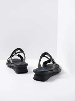 Slippers<Wolky Isa - brons croco lakleer bronscrocolakleer