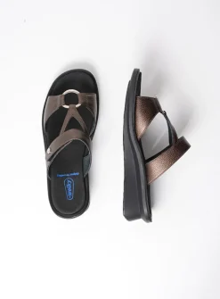 Slippers<Wolky Isa - brons leer bronsleer