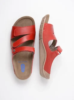 Slippers<Wolky Jasper - rood leer roodleer