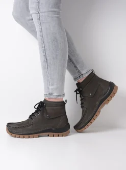 Hoge Veterschoenen|Herfst/Winter<Wolky Jump - asfalt nubuck asfaltnubuck