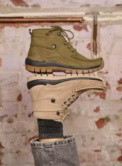Hoge Veterschoenen|Herfst/Winter<Wolky Jump - pesto groen nubuck pestogroennubuck