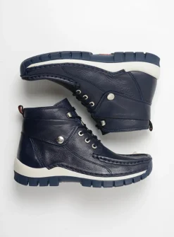 Hoge Veterschoenen<Wolky Jump Summer - denim leer denimleer
