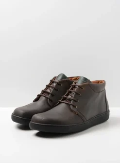 Veterschoenen Heren|Nette Schoenen Heren<Wolky Kansas Men - bruin leer bruinleer