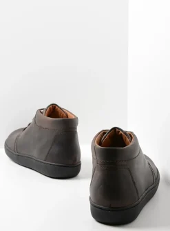 Veterschoenen Heren|Nette Schoenen Heren<Wolky Kansas Men - bruin leer bruinleer