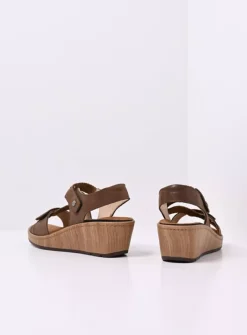 Sandalen<Wolky La Jolla - cederbruin effectleer cederbruineffectleer