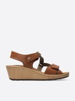 Sandalen<Wolky La Jolla - cognac leer cognacleer